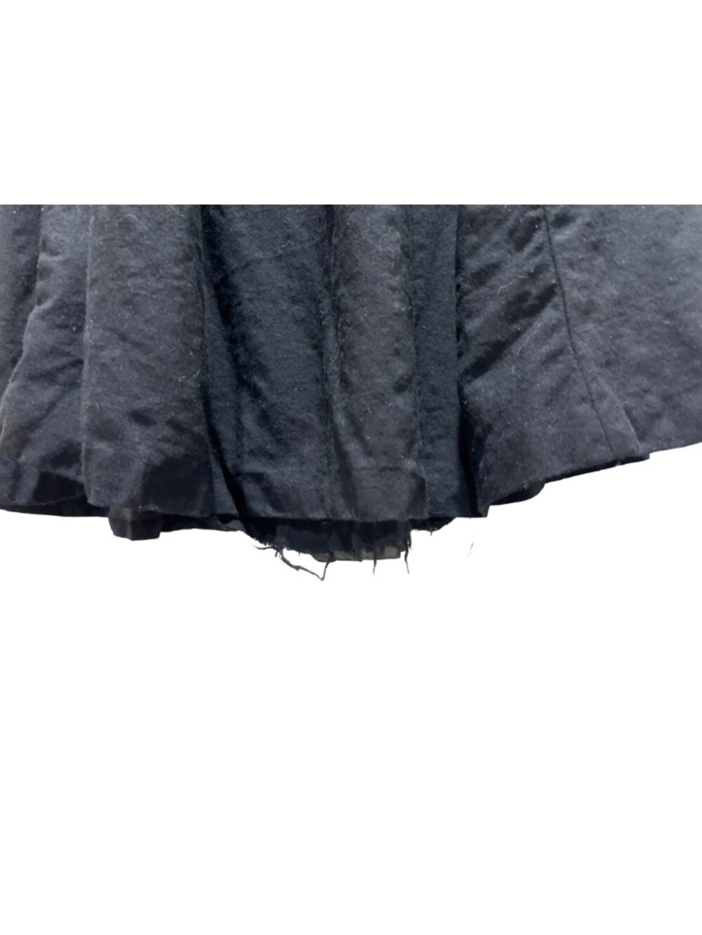 Nordstrom Size 10 Black Wool Skirt Side Zipper 29e - Picture 4 of 12